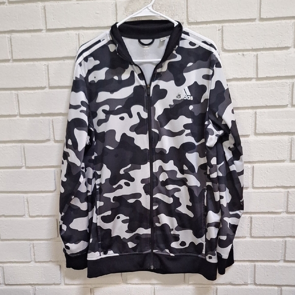 Adidas Monochrome Camouflage Zip-Up Jacket. Size Large Men/Women - Picture 1 of 11